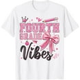 thumbnail image 1 of DOPASHIRT 4Th Fourth Grade Vibes Back To School Coquette Teacher Girl T-Shirt Unisex S-5XL Hot Trending Shirt, Vintage Birthday Gift, 1 of 4