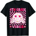 thumbnail image 1 of DOPASHIRT 4Th Grade Vibes Smile Face Fourth Grade Girls Back To School T-Shirt Unisex S-5XL Hot Trending Shirt, Vintage Birthday Gift, 1 of 4