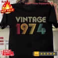 thumbnail image 1 of DOPASHIRT 50Th Birthday Vintage 1974 Men Women 50 Years Old Retro T-Shirt Birthday Gifts Unisex S-5XL Hot Trending Shirt, Vintage Birthday Gift, 1 of 3