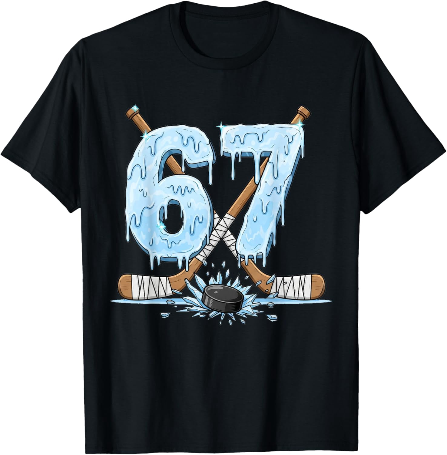 DOPASHIRT 67 Hockey Drip Number Funny Style Graphics T-Shirt Unisex S ...