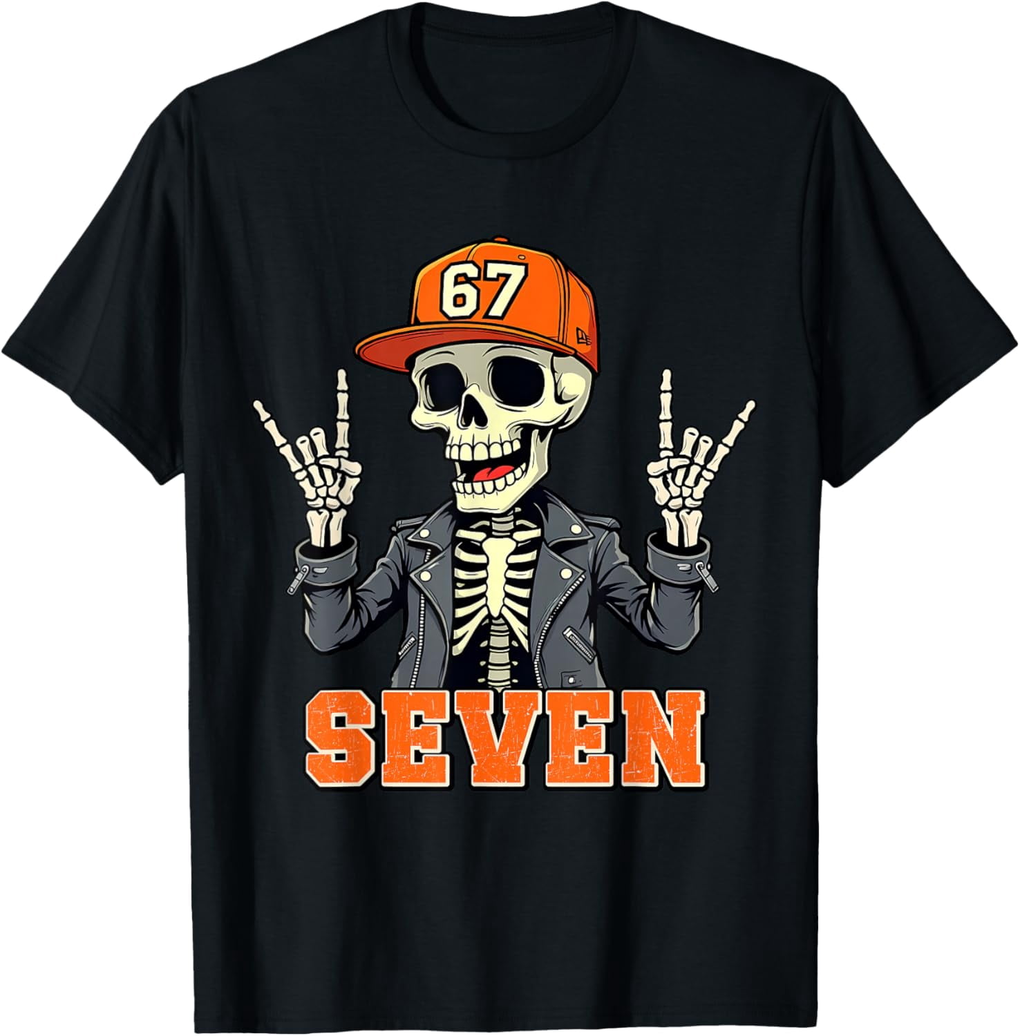 DOPASHIRT 67Endy Skeleton 67 Six Seven Hal.Low.Een 7 T-Shirt Unisex S ...