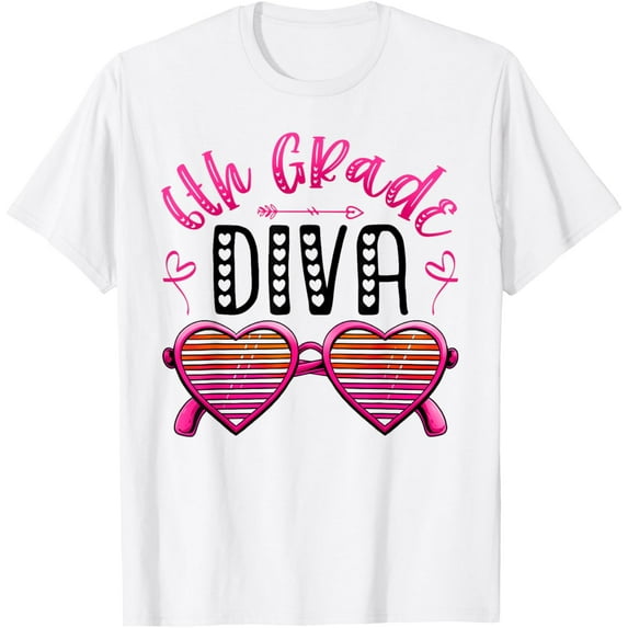 DOPASHIRT 6Th Grade Diva Back To School Sixth Grade Gifts For Girls T-Shirt Unisex S-5XL Hot Trending Shirt, Vintage Birthday Gift