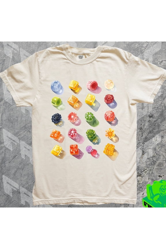 90S Vintage Coquette Candy Shirt, Hard Gummy Candy Graphic Tshirt, Cutey Summer Vibes Tee, Oil Painting Watercolor, Soft, Retro Gift Unisex S-5XL Hot Trending Shirt, Vintage Birthday Gift