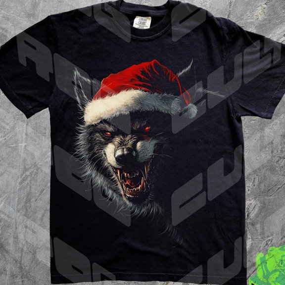 DOPASHIRT 90S Werewolf San.Ta Graphic T-Shirt, Krampus, Funny Xmas Shirt, Xmas Party Gift Tee, Furry, Wolf Lover Gift, Krampus Unisex S-5XL Hot Trending Shirt, Vintage Birthday Gift
