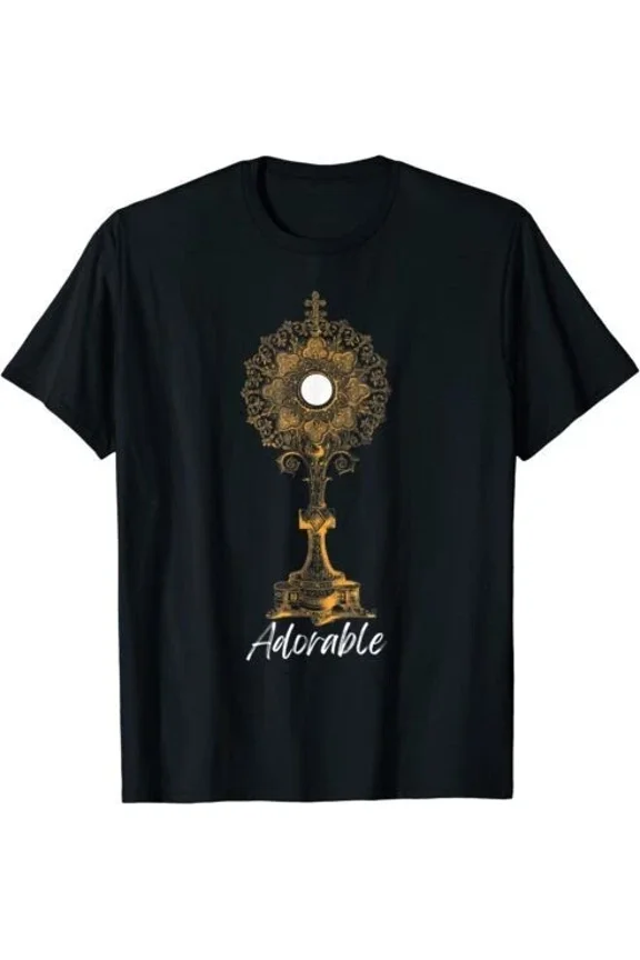 DOPASHIRT Adorable Eucharist Adoration Communion Monstrance Nice Gift T-Shirt Unisex S-5XL Hot Trending Shirt, Vintage Birthday Gift