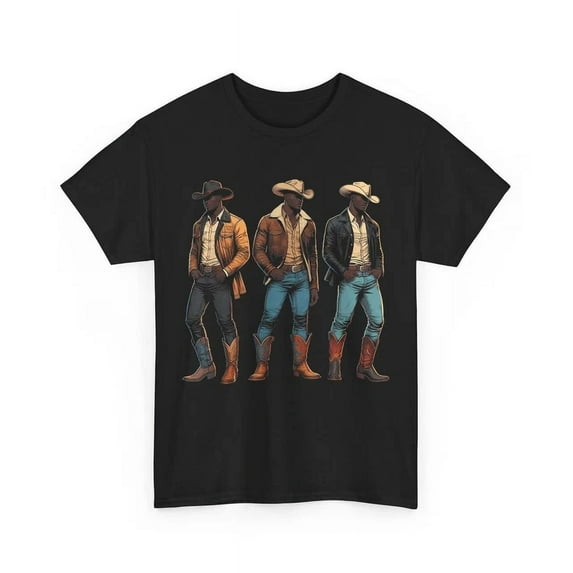 DOPASHIRT African American Cowboys T-Shirt, Western Rodeo Cowboy Shirt Unisex S-5XL Hot Trending Shirt, Vintage Birthday Gift