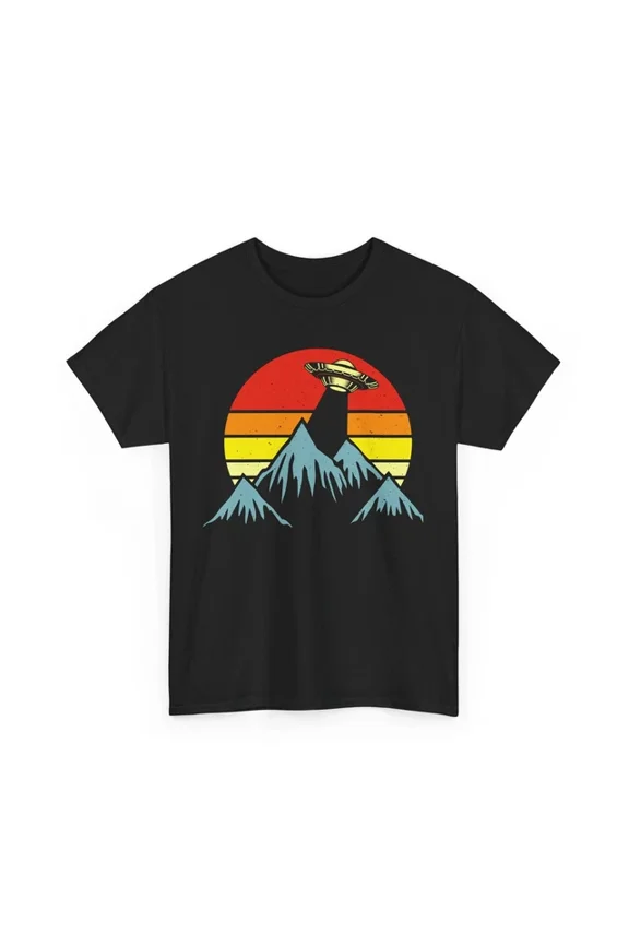 Alien Themed T-Shirt, Ufo Graphic Tee, Universe Space Style Unisex S-5XL Hot Trending Shirt, Vintage Birthday Gift