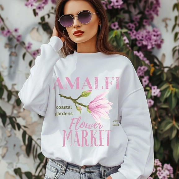 DOPASHIRT Amalfi Coast Shirt, Vintage Wash Flower Market Shirt, Distressed Italian Riviera Clothing, Boho Floral Shirt, Travel To Italy Gift Unisex S-5XL Hot Trending Shirt, Vintage Birthday Gift