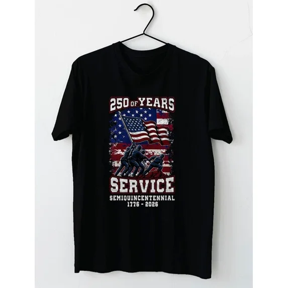 DOPASHIRT American 250Th Anniversary Celebration 250 Years Usa Service T-Shirt Unisex S-5XL Hot Trending Shirt, Vintage Birthday Gift