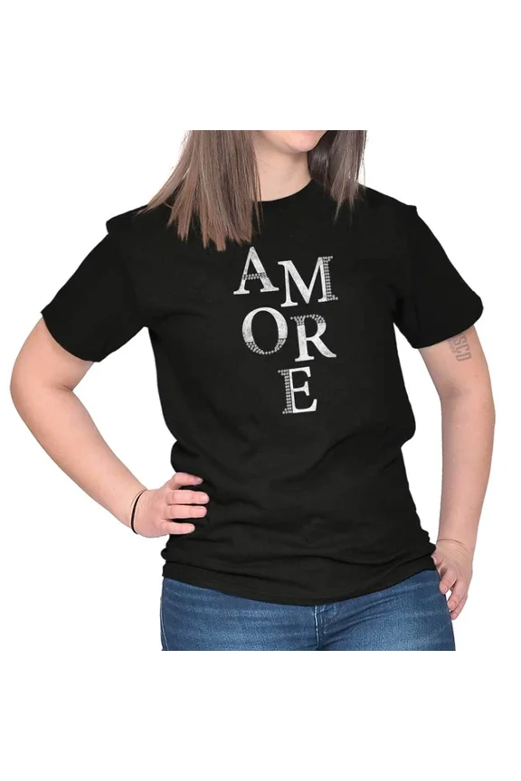 DOPASHIRT Amore Love Couple French Designer Graphic Womens Ladies Short Sleeve T Shirt Unisex S-5XL Hot Trending Shirt, Vintage Birthday Gift