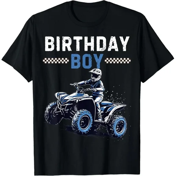 DOPASHIRT Atv Boy Birthday 4Wheeler Quad Atv Birthday Party Matching T-Shirt Unisex S-5XL Hot Trending Shirt, Vintage Birthday Gift