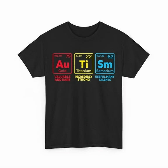 DOPASHIRT Autism Awareness Shirt, Elements Periodic Table Women Men T-Shirt Unisex S-5XL Hot Trending Shirt, Vintage Birthday Gift