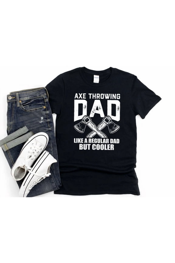 DOPASHIRT Axe Throwing Dad Shirt, Gift For Axe Thrower, Hatchet Throwing, Lumberjack Gift, Unisex S-5XL Hot Trending Shirt, Vintage Birthday Gift