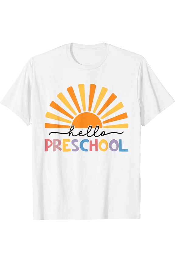 Back To School Hello Preschool For Kids Teacher Women T-Shirt Unisex S-5XL Hot Trending Shirt, Vintage Birthday Gift