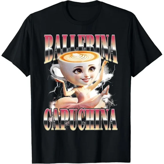 DOPASHIRT Ballerina Capuchina Funny Italian Brainrot Gen Z Unisex T-Shirt Unisex S-5XL Hot Trending Shirt, Vintage Birthday Gift