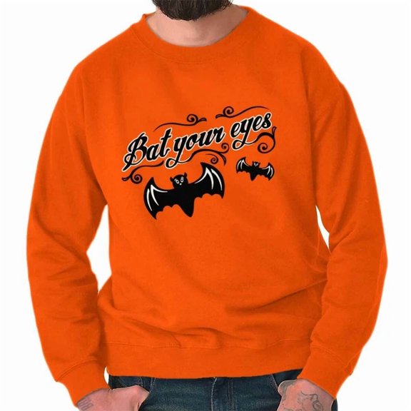 DOPASHIRT Bat Your Eyes Hal.Low.Een Funny Sweet Haunt Night Crew Sweatshirt Trendy Sweatshirt, Birthday Gift
