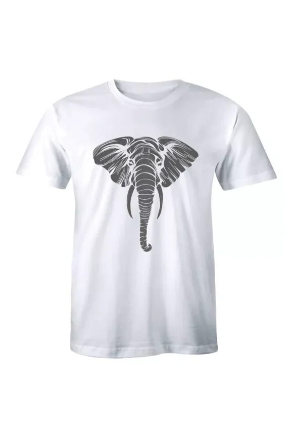 Big Face Elephant T-Shirt By The Mountain Giant Head Zoo Animal Lover Mens Tee Unisex S-5XL Hot Trending Shirt, Vintage Birthday Gift