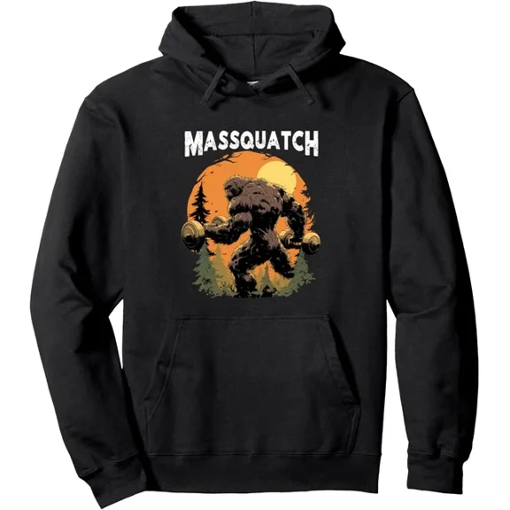 DOPASHIRT Bigfoot Funny Sasquatch Workout Gym Weightlifter Hoodie Outdoor Hoodie, Trendy Hoodie, Birthday Gift