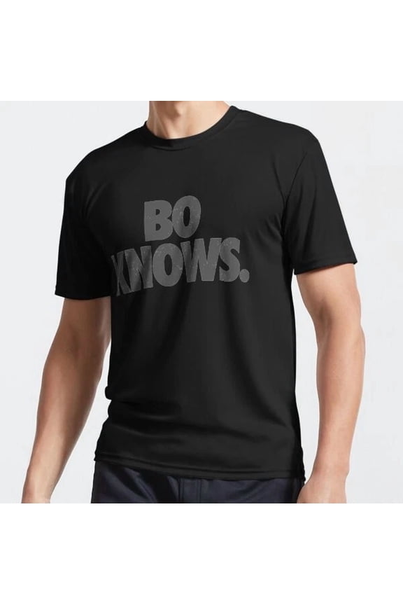 Bo Knows Gray Vintage Text Logo Shirt Unisex S-5XL Hot Trending Shirt, Vintage Birthday Gift