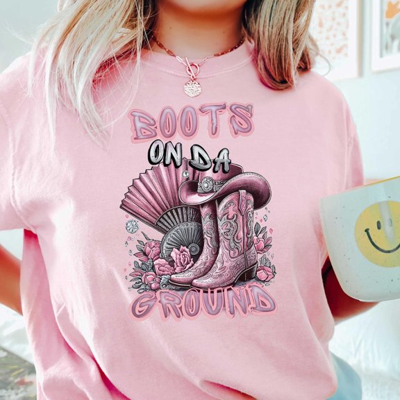 DOPASHIRT Boots on the Ground T-Shirt, Black Culture Shirt, Line dance Tee, Where Dem Fans At Crewneck, Boots Shirt, Southern Cowgirl Country Shirt