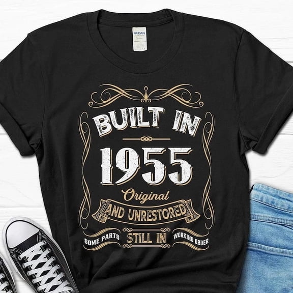 DOPASHIRT Built In 1955 Original & Unrestored Gift, 70Th Birthday Men'S Shirt, Built Unisex S-5XL Hot Trending Shirt, Vintage Birthday Gift