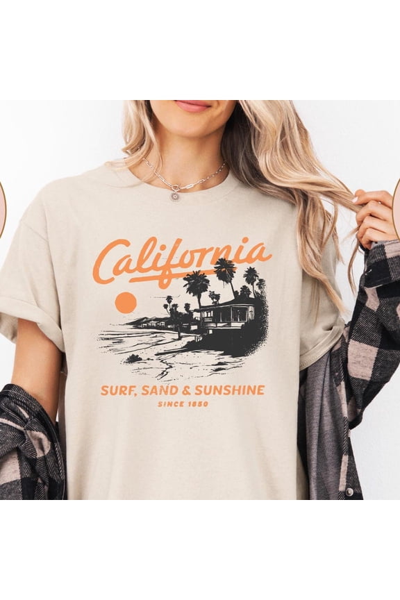 California Shirt, California Beach Tee, California Girl Shirt, Women California Shirt, Retro California Shirt, West Coast Tee, Vacation Shirt Unisex S-5XL Hot Trending Shirt