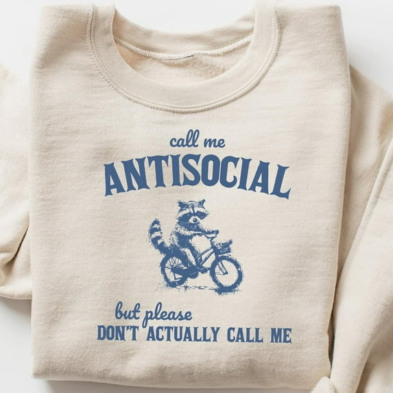 DOPASHIRT Call Me Antisocial Shirt, But Don't Actually Call Me T-Shirt, Funny Shirt, Retro Tee, Lover Gift Unisex S-5XL Hot Trending Shirt, Vintage Birthday Gift