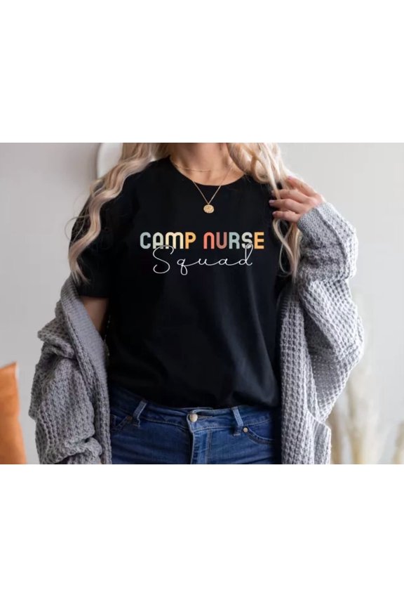 DOPASHIRT Camp Nurse Squad Nursing Summer Medical Staff T-Shirt Gift Women Unisex S-5XL Hot Trending Shirt, Vintage Birthday Gift