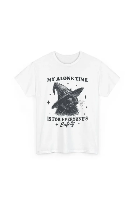 Cat Mystic Hat Hallo.Ween T-Shirt, Embrace The Mystic & Magical Vibes Unisex S-5XL Hot Trending Shirt, Vintage Birthday Gift