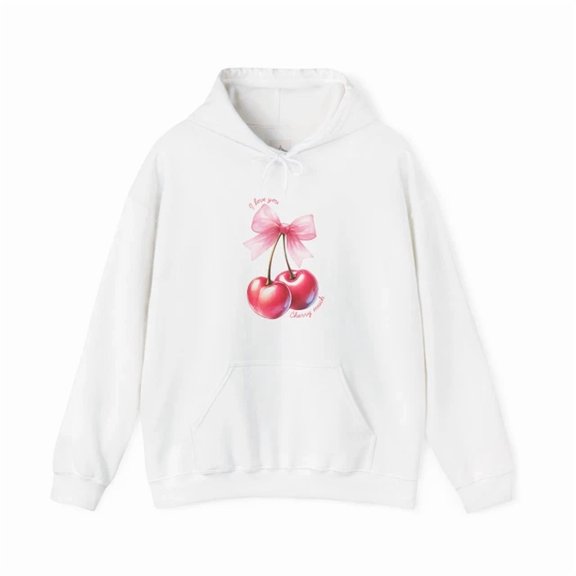DOPASHIRT Cherry Love Hoodie, Cute Fruit Design, Gift For Her, Wear, Outdoor Hoodie, Trendy Hoodie, Birthday Gift