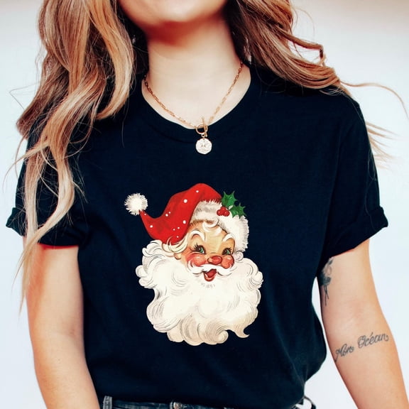 DOPASHIRT Chri.Stm.As Retro Red San.Ta Tee Shirt, Retro Vintage Chri.Stm.As Shirt Shirts, Chri.Stm.As Family Group Shirts, Graphic Tee, Unisex S-5XL Hot Trending Shirt, Vintage Birthday Gift