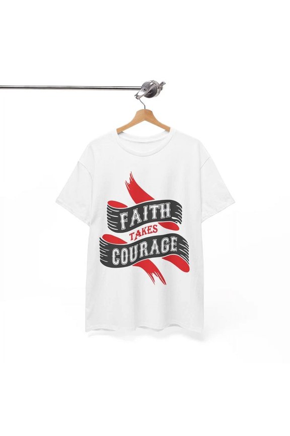 Christ Is Risen T-Shirt, Faith Takes Courage Tee, Religious Jesus Shirt Unisex S-5XL Hot Trending Shirt, Vintage Birthday Gift