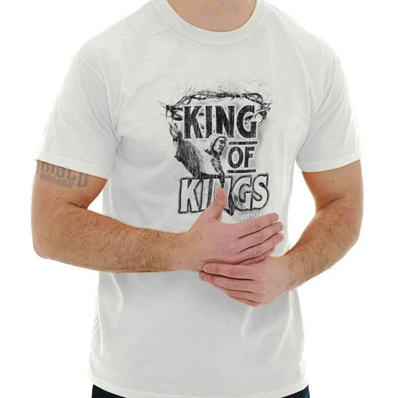 DOPASHIRT Christian Religious Lord Jesus King Of Kings Womens Or Mens Crewneck T Shirt Unisex S-5XL Hot Trending Shirt, Vintage Birthday Gift