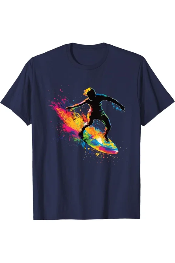 DOPASHIRT Colorful Surfing Surfboard T-Shirt Unisex S-5XL Hot Trending Shirt, Vintage Birthday Gift