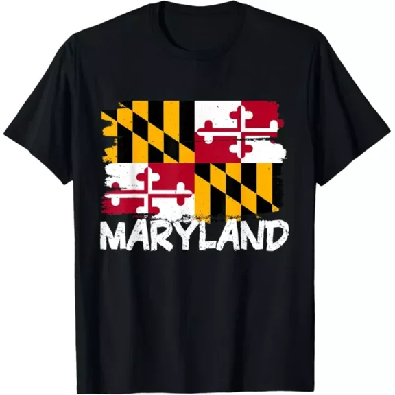 DOPASHIRT Cool Maryland Flag T-Shirt Unisex S-5XL Hot Trending Shirt, Vintage Birthday Gift