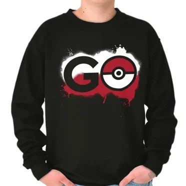 Brisco Brands Cool Paint Drip Anime Video Game GO Ball Zip Up Hoodie - Unisex