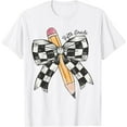 thumbnail image 1 of DOPASHIRT Coquette Pencil Bow Fifth Grade Teacher Kids Back To School T-Shirt Unisex S-5XL Hot Trending Shirt, Vintage Birthday Gift, 1 of 4
