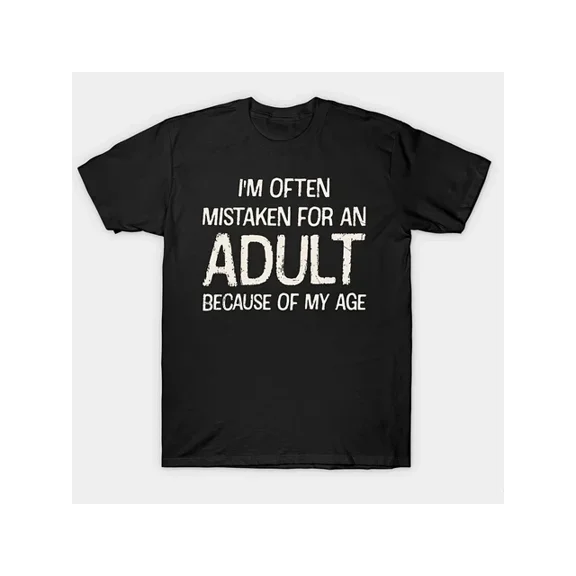 DOPASHIRT Crew Neck Graphic T-Shirt - Funny "I'M Often Mistaken Unisex S-5XL Hot Trending Shirt, Vintage Birthday Gift