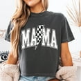 thumbnail image 1 of DOPASHIRT Cropped Checkered Mama Tshirt, Mothers Day Gifts, Crop Boxy Shirt, Mama Tee, Shirts For Moms, New Mom Gift, Trendy Mom Shirt Unisex S-5XL Hot Trending Shirt, Vintage Birthday Gift, 1 of 3
