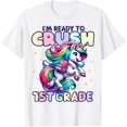 thumbnail image 1 of DOPASHIRT Crush 1St Grade Girls Back To School Unicorn First Day Cute T-Shirt Unisex S-5XL Hot Trending Shirt, Vintage Birthday Gift, 1 of 4