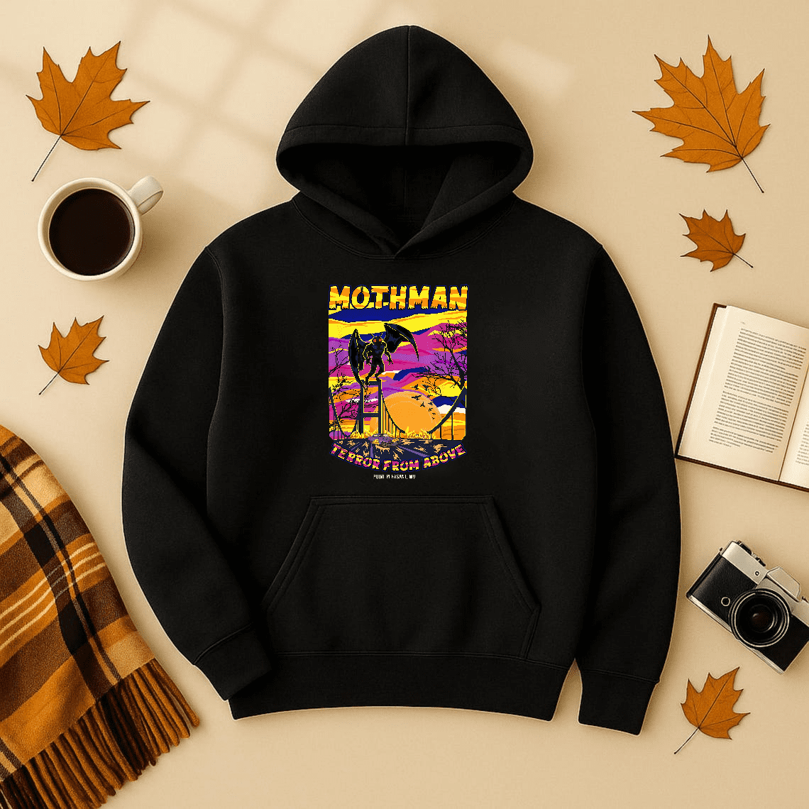 Mothman Humanoïde Ailé Créature Patch Folklore Mythologie