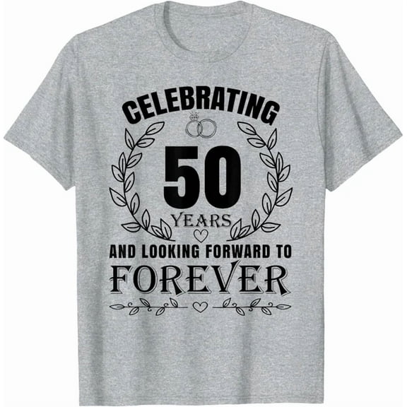 DOPASHIRT Cute 50Th Wedding Anniversary For Couples Married 50 Year T-Shirt Unisex S-5XL Hot Trending Shirt, Vintage Birthday Gift