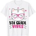 thumbnail image 1 of DOPASHIRT Cute 5Th Grade Vibes Cat Kitten Lover Back To School Girls T-Shirt Unisex S-5XL Hot Trending Shirt, Vintage Birthday Gift, 1 of 4