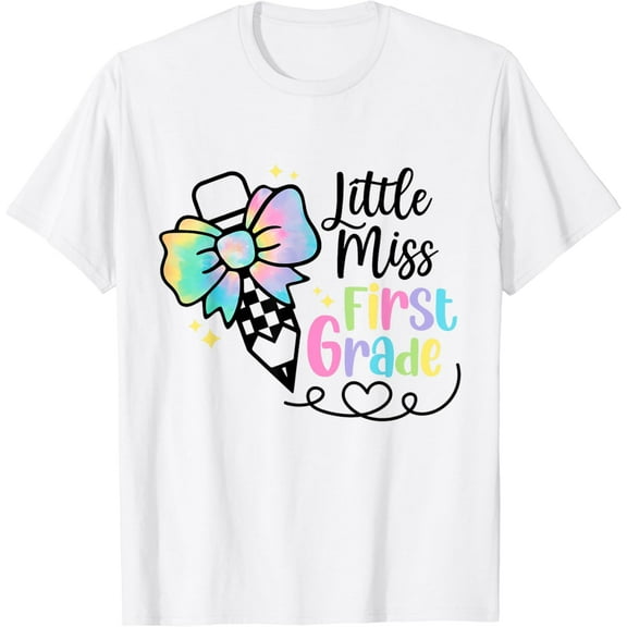DOPASHIRT Cute First Grade Girls Back To School First Day Of 1St Grade T-Shirt Unisex S-5XL Hot Trending Shirt, Vintage Birthday Gift
