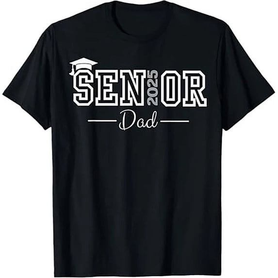 DOPASHIRT Cute Heart Graduate Proud Dad Senior Of 2025 Class T-Shirt Unisex S-5XL Hot Trending Shirt, Vintage Birthday Gift