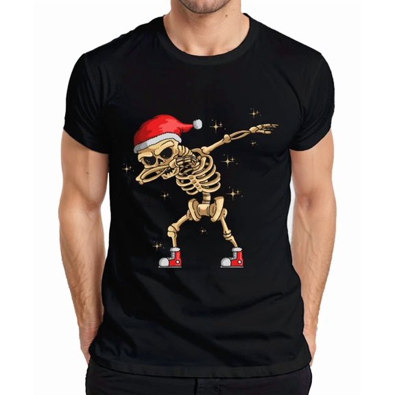 DOPASHIRT Dabbing Skeleton San.Ta Hat Shirt Unisex S-5XL Hot Trending Shirt, Vintage Birthday Gift