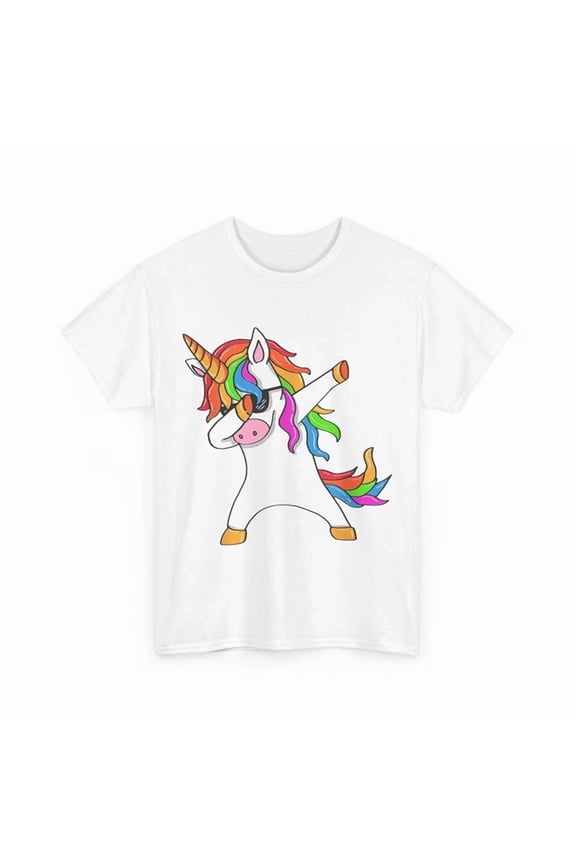 DOPASHIRT Dabbing Unicorn T-Shirt, Unicorn Dab Unicorn Lovers Cute Shirt Unisex S-5XL Hot Trending Shirt, Vintage Birthday Gift