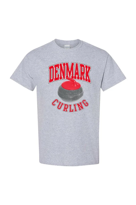 DOPASHIRT Denmark Curling - GAMES NATIONAL SPORTS TEAM T-Shirt Unisex S-5XL Hot Trending Shirt, Vintage Birthday Gift