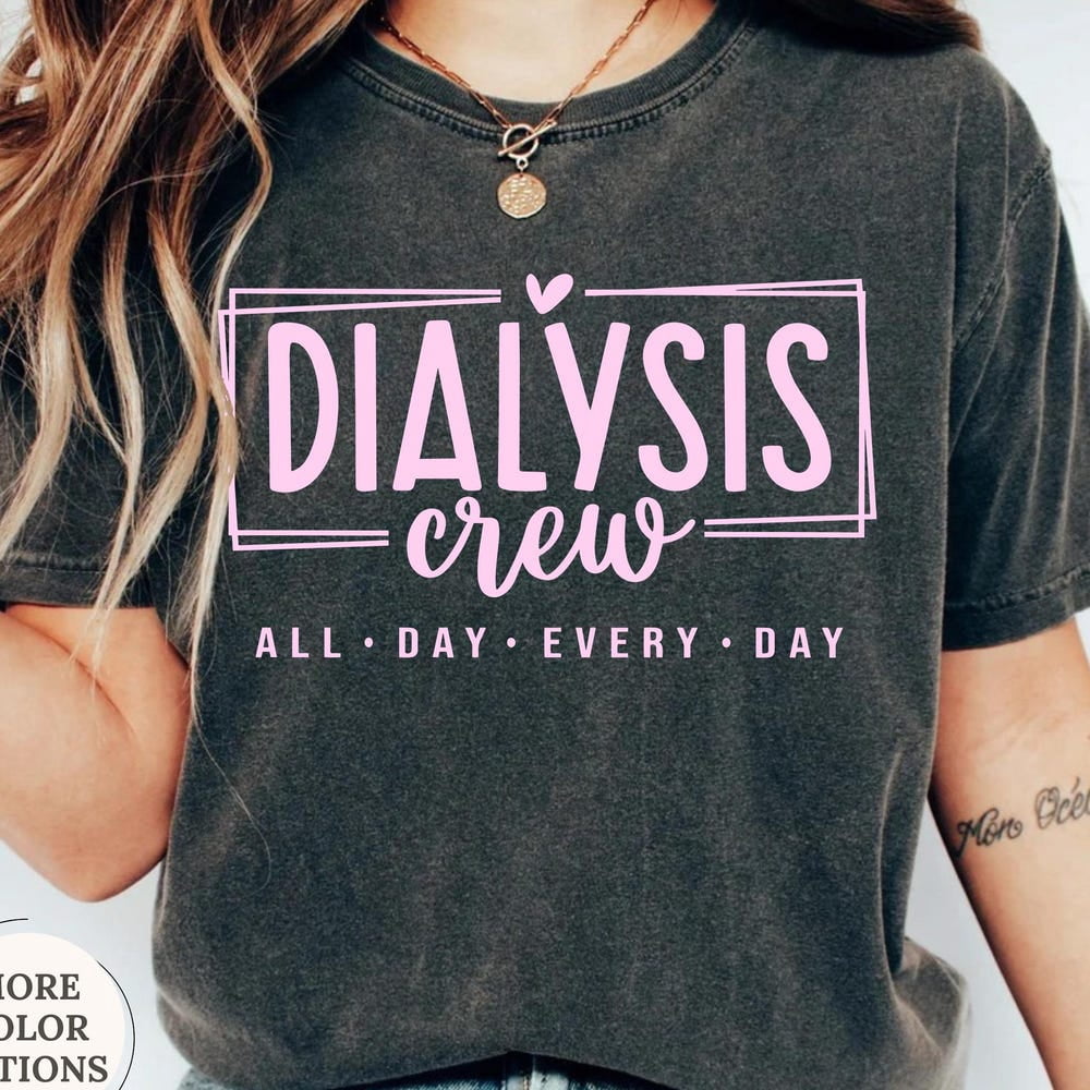 DOPASHIRT Dialysis Crew Shirt, Nephrology Nurse Shirt, Dialysis Tech ...