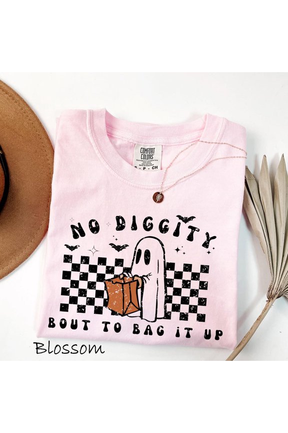 No Diggity Bout To Bag It Up Shirt, Sweet Haunt Nighting Shirt, Hal.Low.Een Shirts, Funny Hal.Low.Een Tee, Spooky Season Shirt Unisex S-5XL Hot Trending Shirt, Vintage Birthday Gift